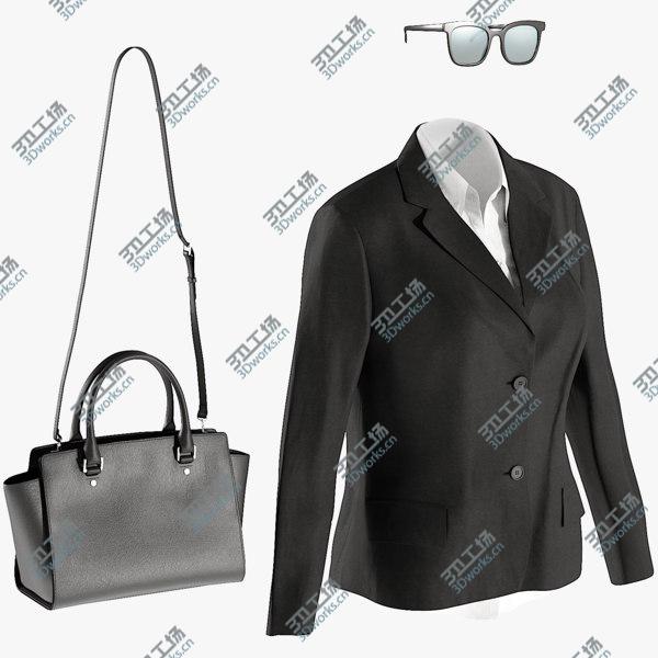 images/goods_img/20210312/3D Women's Blazer with Shirt, Bag and Sunglasses 13/1.jpg